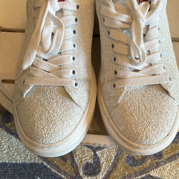 MELINE made in Italy white glitter runners size 36 (US 6) - Picture 7 of 11